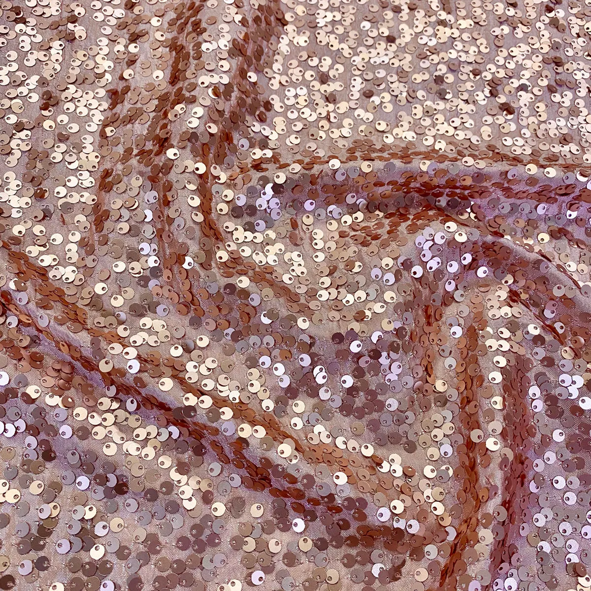 16pcs - Taffeta Sequins Table Runner 14"x108" - Blush
