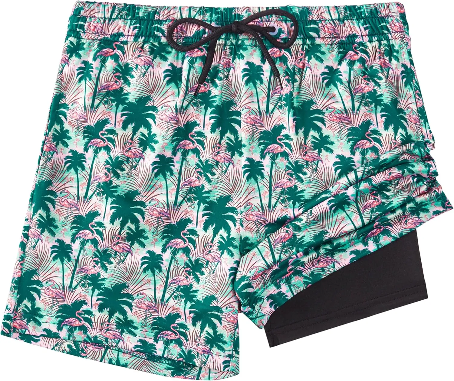 Boys Swim Trunks with Compression Liner Boys Stretch Swim Shorts Quick Dry 2 in 1 Beach Shorts 4-17 Y