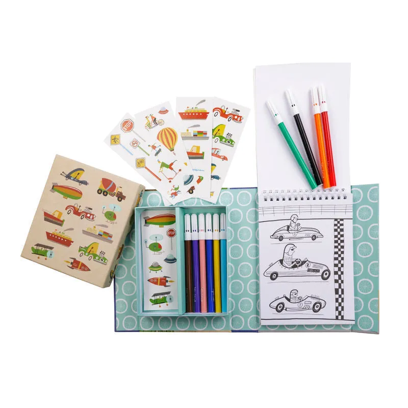 Colouring Set - Transport