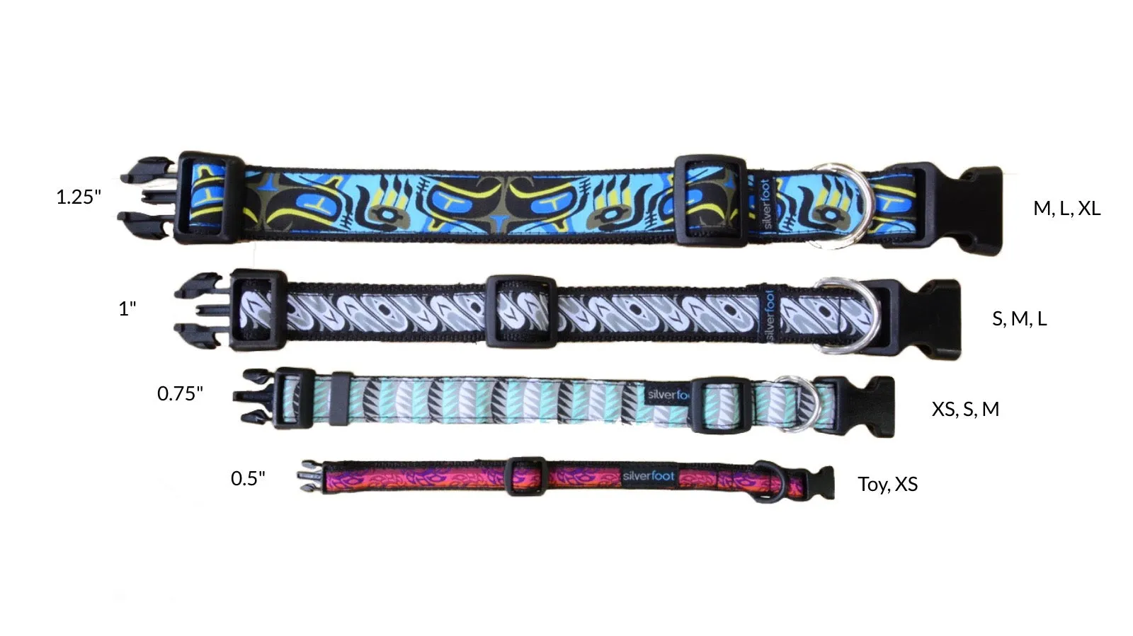 Dog Clip Collar - Jungle Leaf Teal