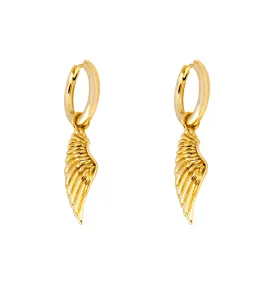 Gold Wing Dangle Earring