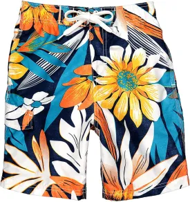 Kanu Surf Boys' Reflection Quick Dry UPF 50  Beach Swim Trunk