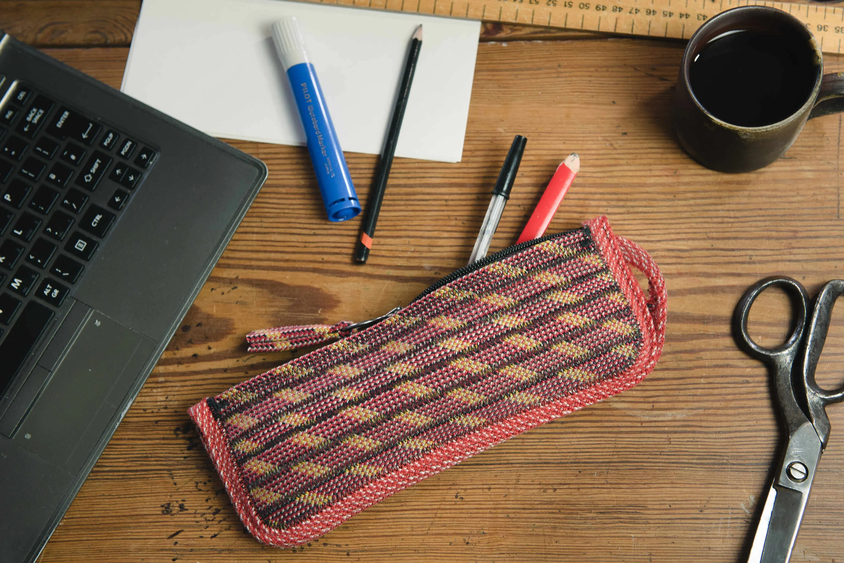 Large Zip Pouch - Fire