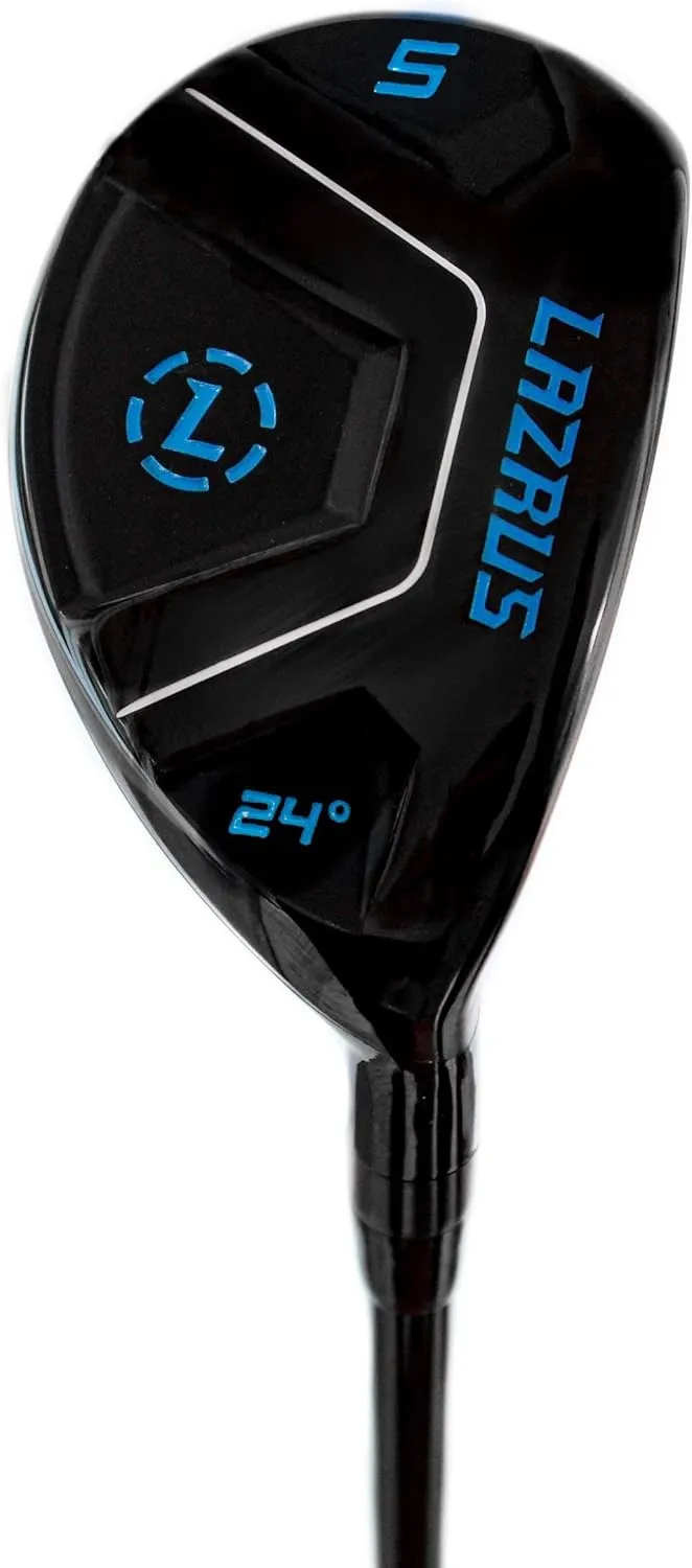 LAZRUS GOLF Premium Hybrid Golf Clubs for Men - 2,3,4,5,6,7,8,9,PW Right Hand & Left Hand Single Club, Graphite Shafts, Regular Flex
