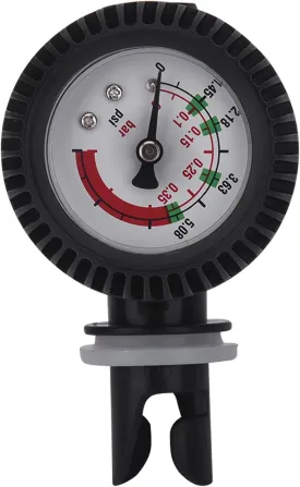Nylon Inflatable Boat Air Pressure Gauge Barometer Easy for Kayak Raft Black