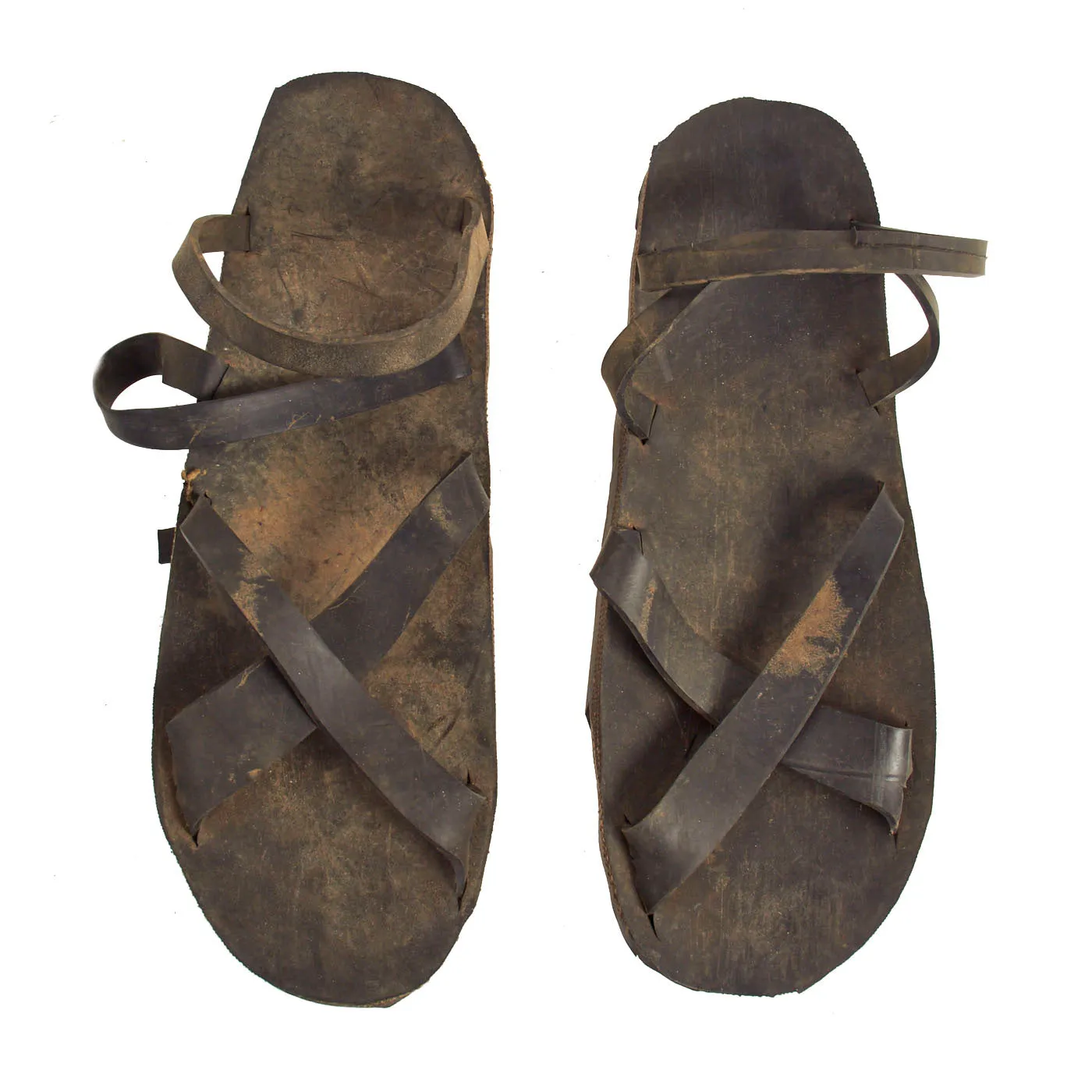 Original Vietnam War Viet Cong Ho Chi Minh Rubber Tire Sandals - 1 Pair