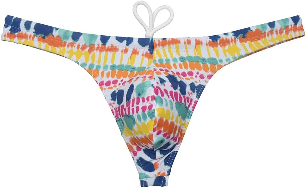 OROCOJUCO Sexy Men's Swim Thong Bikini Swimwear Board Surf Short Trunks Contour Pouch Tangas Swimsuit