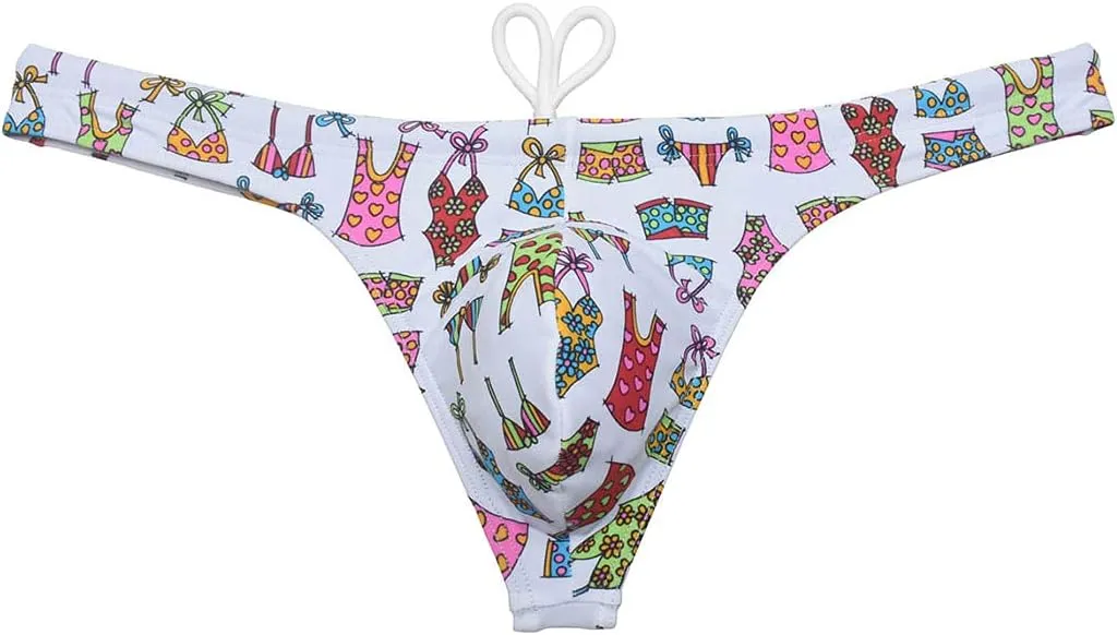 OROCOJUCO Sexy Men's Swim Thong Bikini Swimwear Board Surf Short Trunks Contour Pouch Tangas Swimsuit