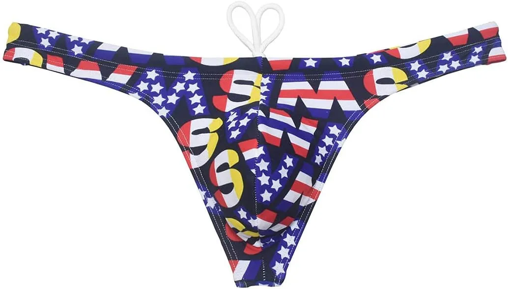 OROCOJUCO Sexy Men's Swim Thong Bikini Swimwear Board Surf Short Trunks Contour Pouch Tangas Swimsuit