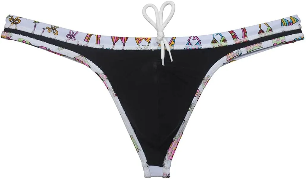 OROCOJUCO Sexy Men's Swim Thong Bikini Swimwear Board Surf Short Trunks Contour Pouch Tangas Swimsuit