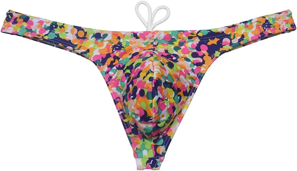 OROCOJUCO Sexy Men's Swim Thong Bikini Swimwear Board Surf Short Trunks Contour Pouch Tangas Swimsuit