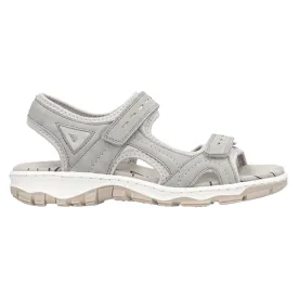Rieker Ladies Trekking  Sandals - 68866 -Beige/Grey