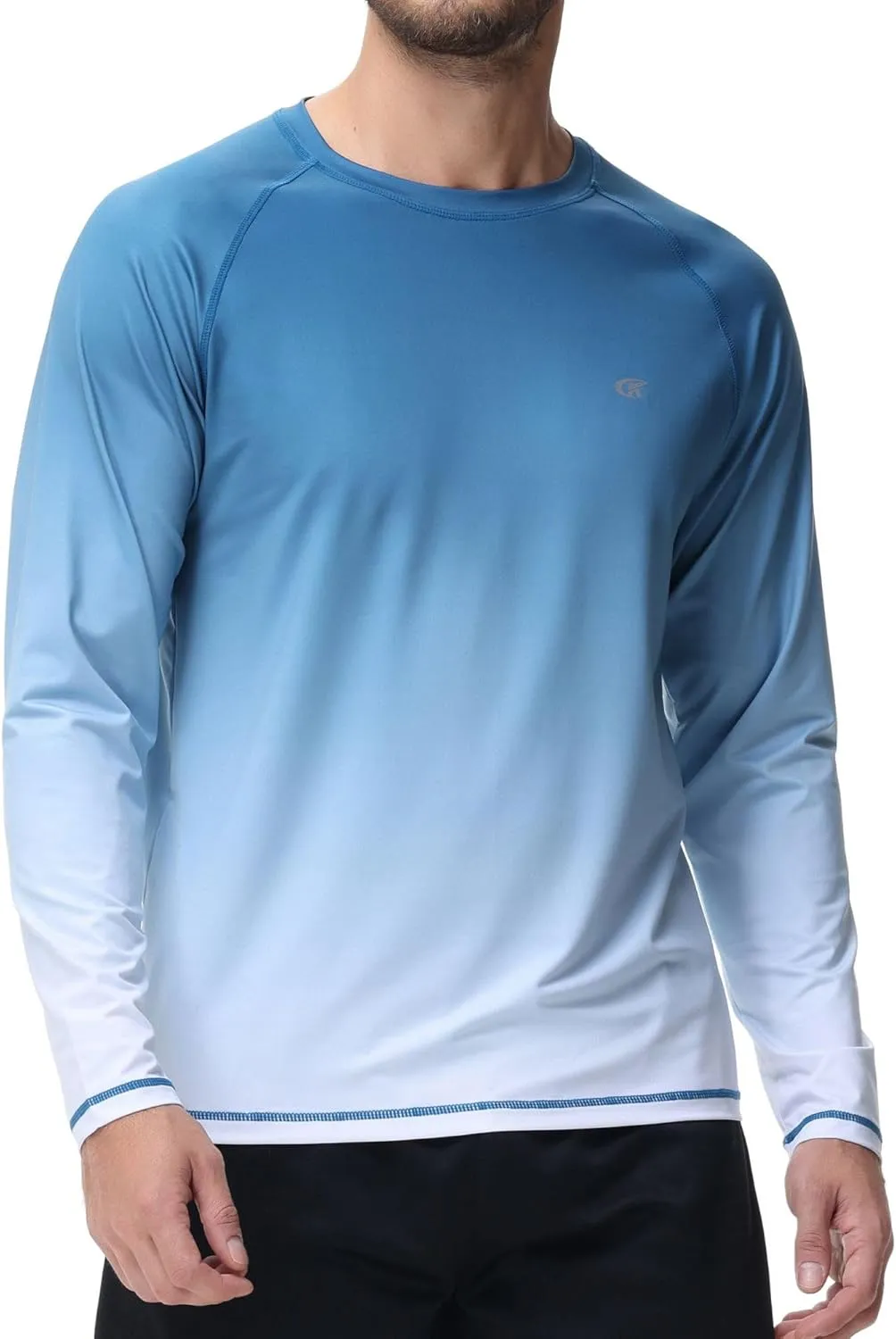 Satankud Men's UPF 50  Rash Guard Swim Shirts Short/Long Sleeve Sun Protection Summer Beach Hawaiian T-Shirt