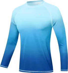Satankud Men's UPF 50  Rash Guard Swim Shirts Short/Long Sleeve Sun Protection Summer Beach Hawaiian T-Shirt
