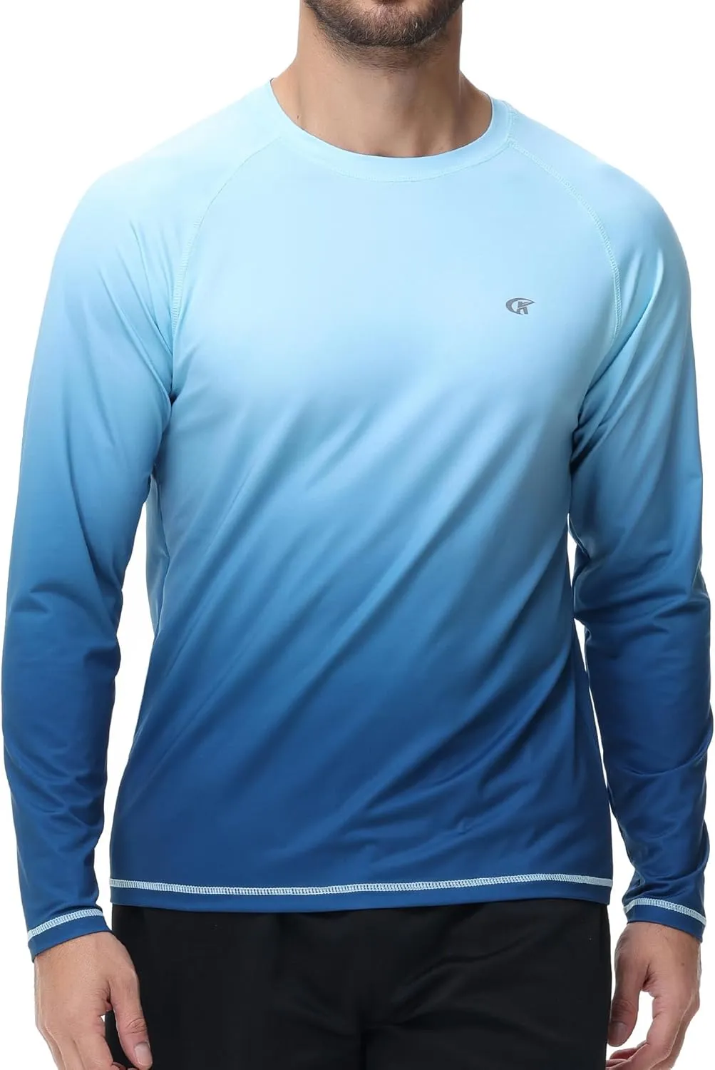 Satankud Men's UPF 50  Rash Guard Swim Shirts Short/Long Sleeve Sun Protection Summer Beach Hawaiian T-Shirt