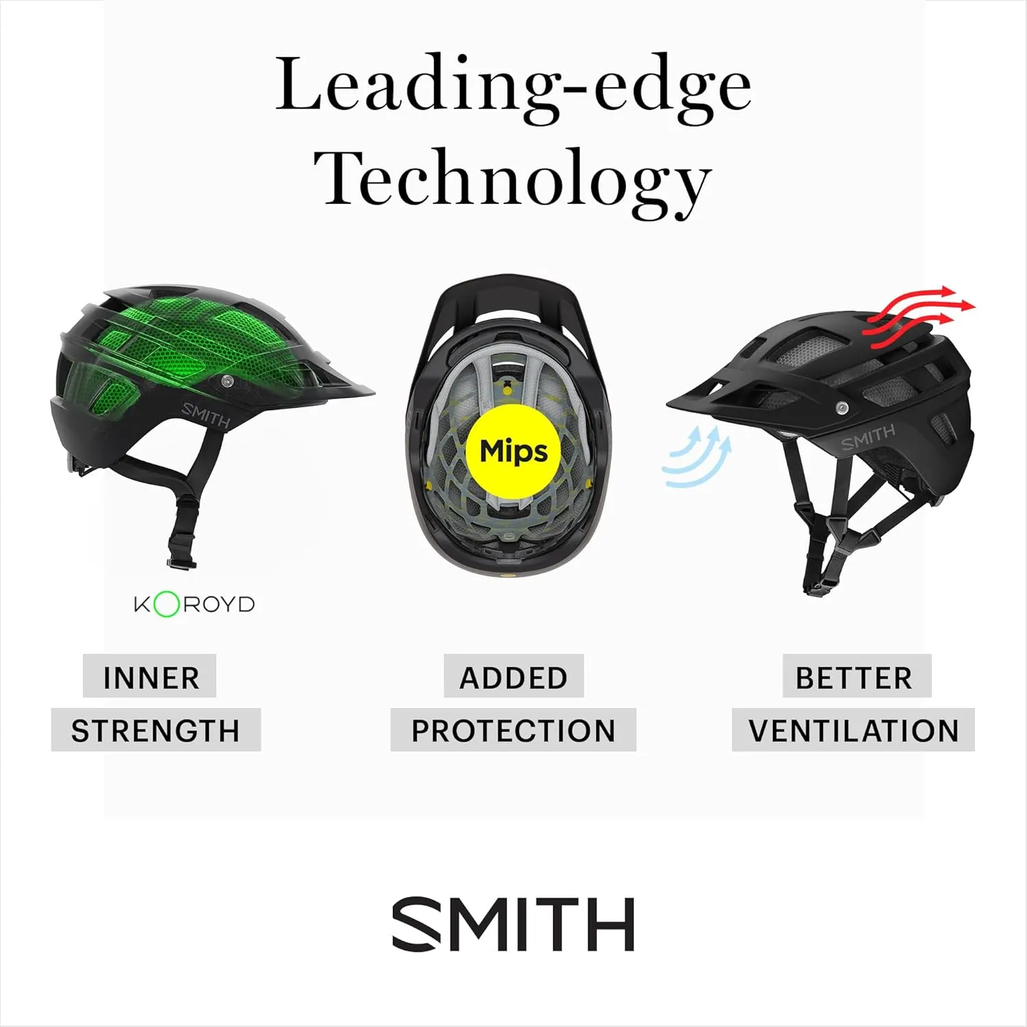 SMITH Session MTB Cycling Helmet  Adult Mountain Bike Helmet with MIPS Technology   Koroyd Coverage  Lightweight Impact Protection for Men & Women  Adjustable Visor