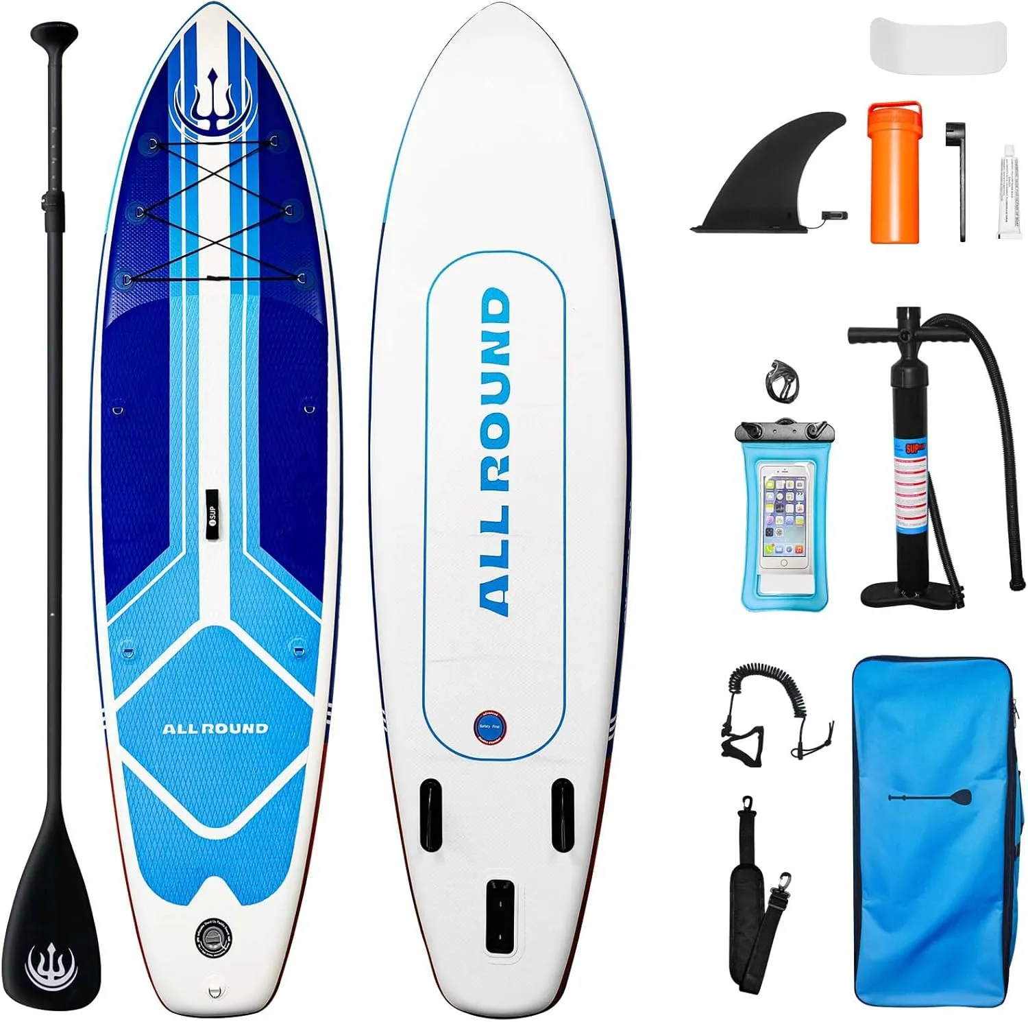 Stand Up Paddle Board, 10'6"33"6" Extra Wide Inflatable Stand Up Paddle Board with Adjustable Paddle,Backpack,Waterproof Phone Bag,Leash,and Hand Pump,Repair Kit for Youth & Adult