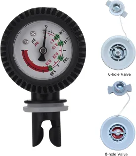 VGEBY Raft Pressure Gauge, Air Pressure Gauge 0-5.08 PSI Barometer for Kayaking Inflatable Boat Board Raft Inflatable Boat Gauge Air Presskayak