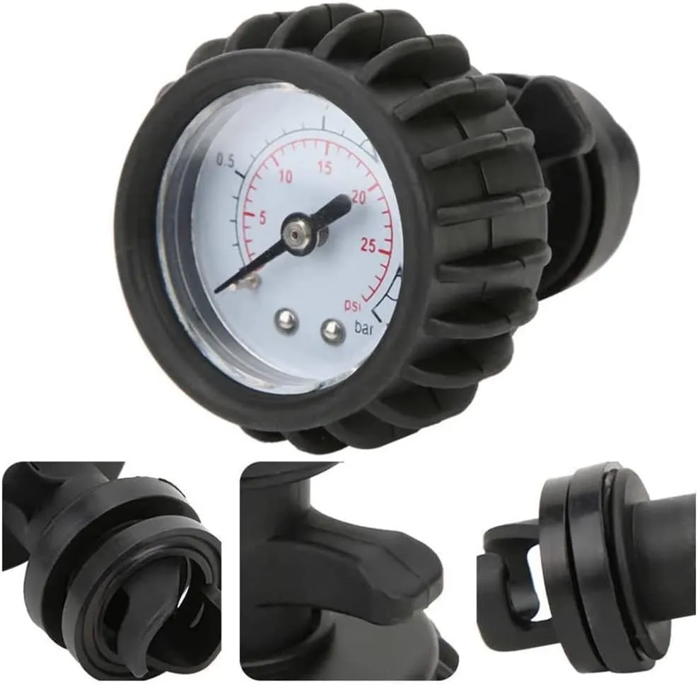Zcargel Air Pressure Gauge, PVC Kayak Air Pressure Gauge Barometer Kayak Air Pressure Gauge 30Psi Kayak Test Surfboard Inflator Pump for Kayaking Inflatable Boat Surfboard Pump Raft